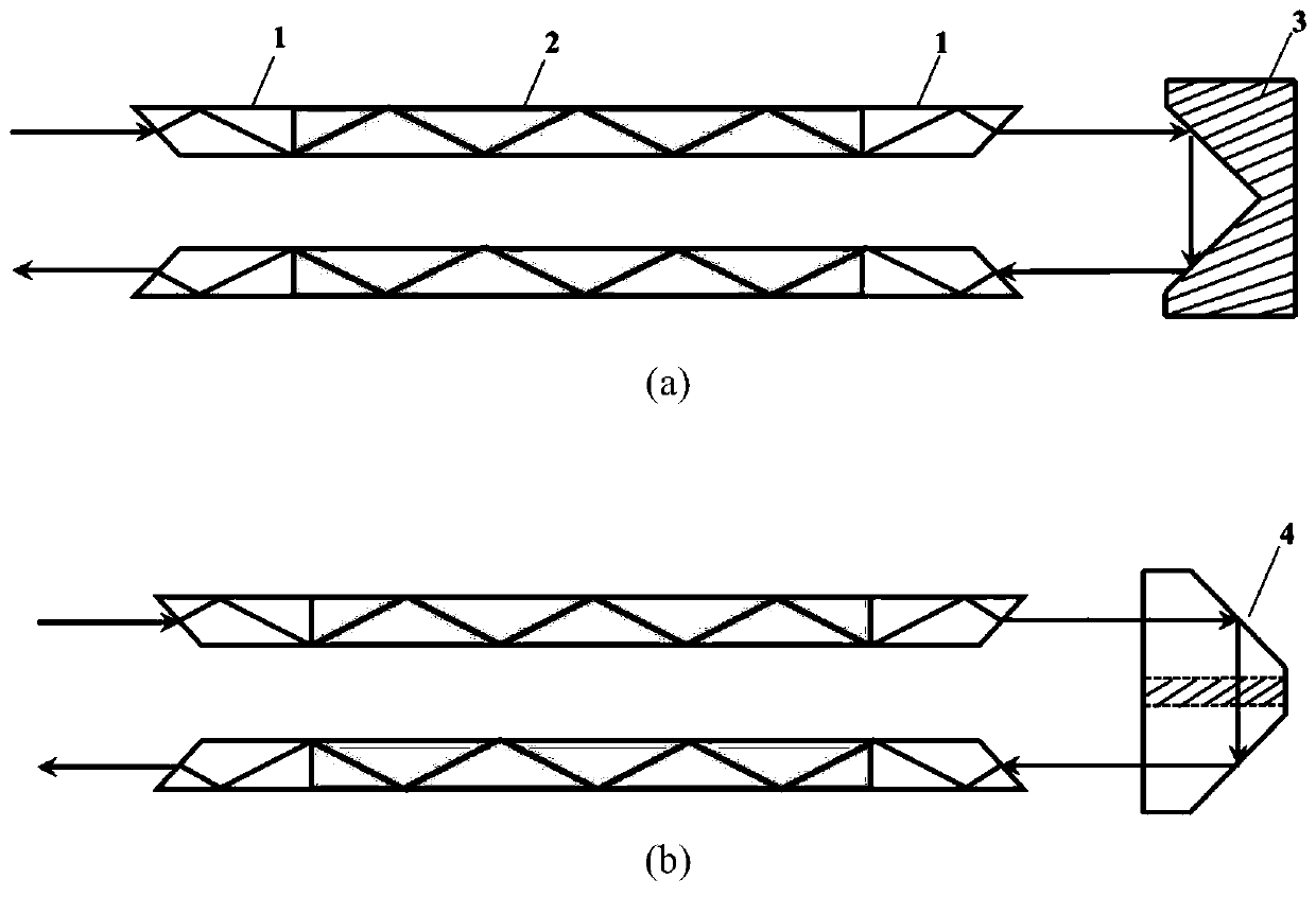 Thin-tube laser beam quality self-compensation method and device