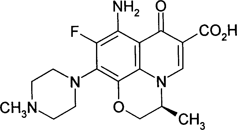 Carbostyrile genus antibiotic preparation took orally