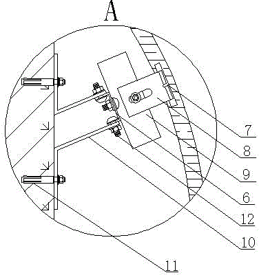 Stone dry-hanging veneer in cylinder structure and construction method thereof