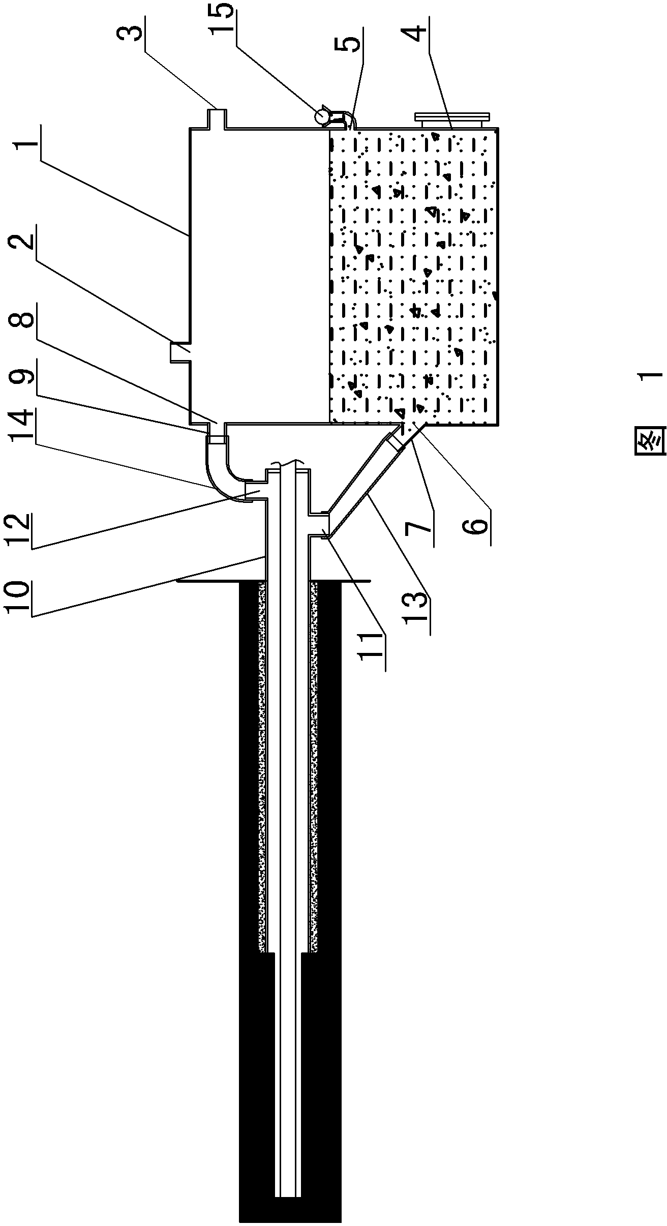 Protective device for mine drilling construction