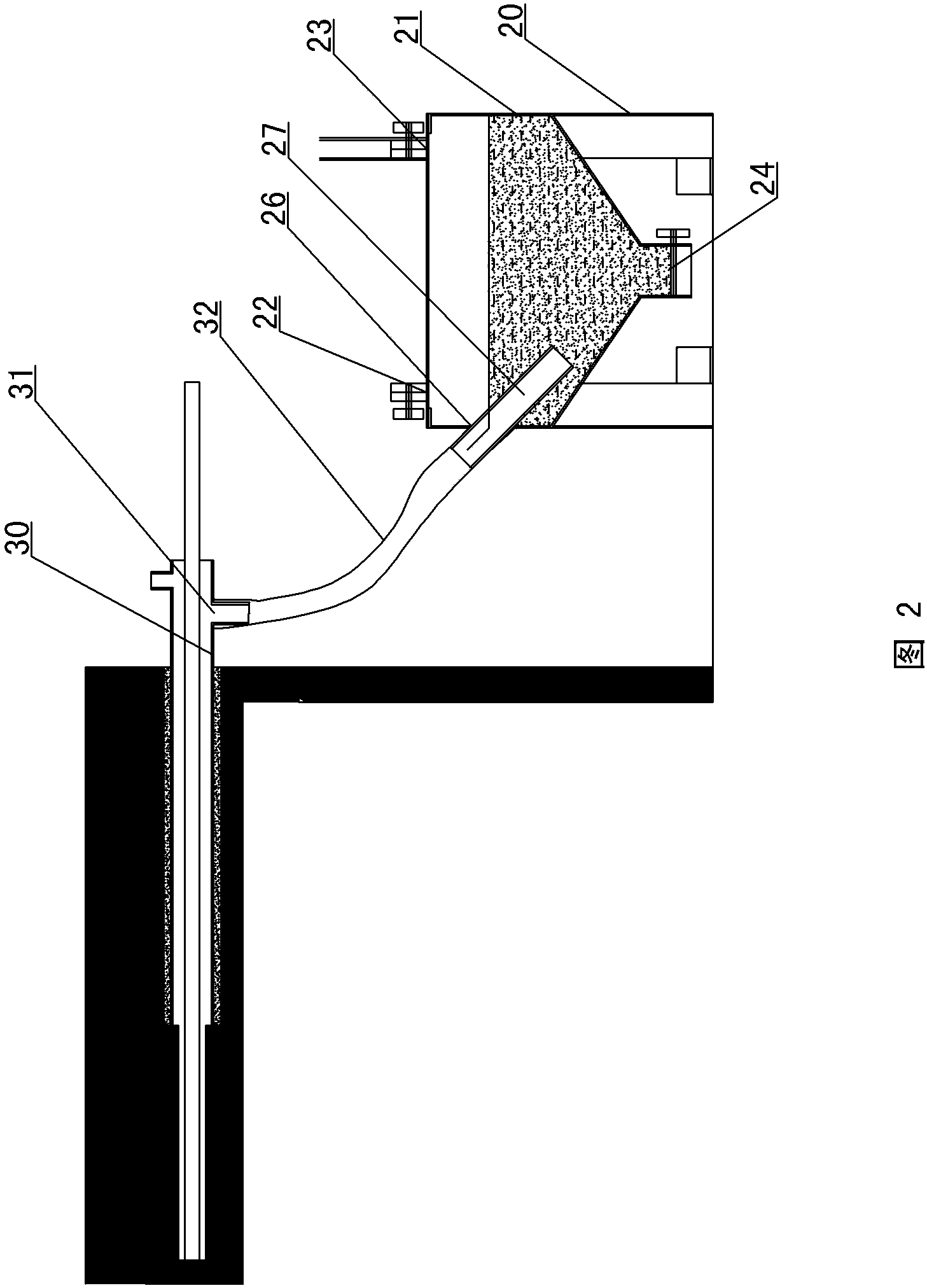 Protective device for mine drilling construction