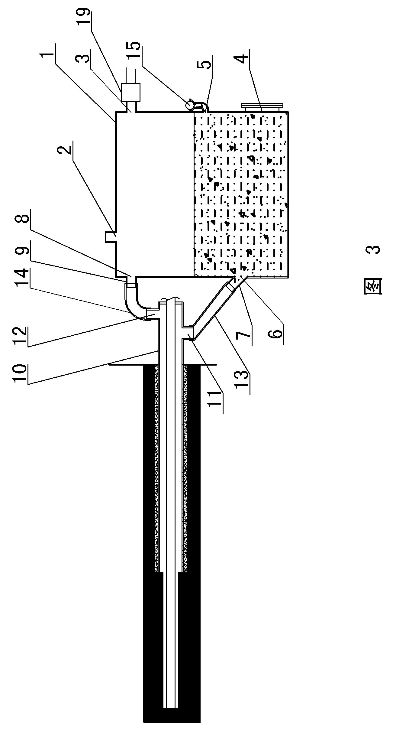 Protective device for mine drilling construction