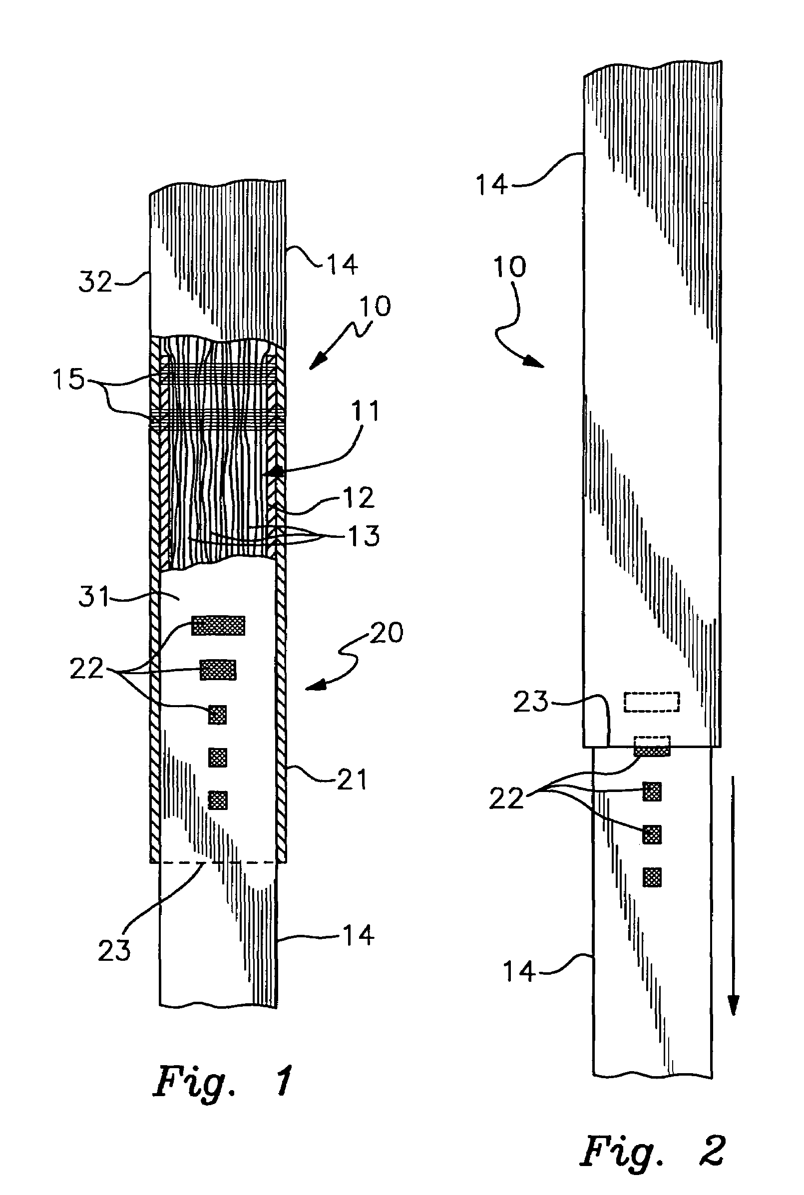 Lifting sling with excessive elongation warning indicator