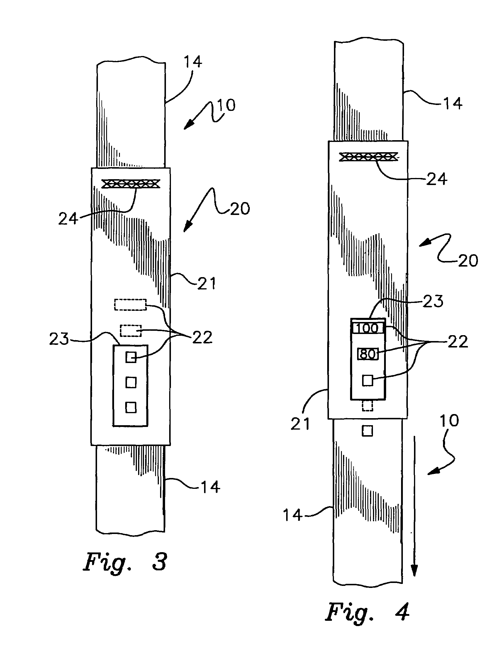 Lifting sling with excessive elongation warning indicator