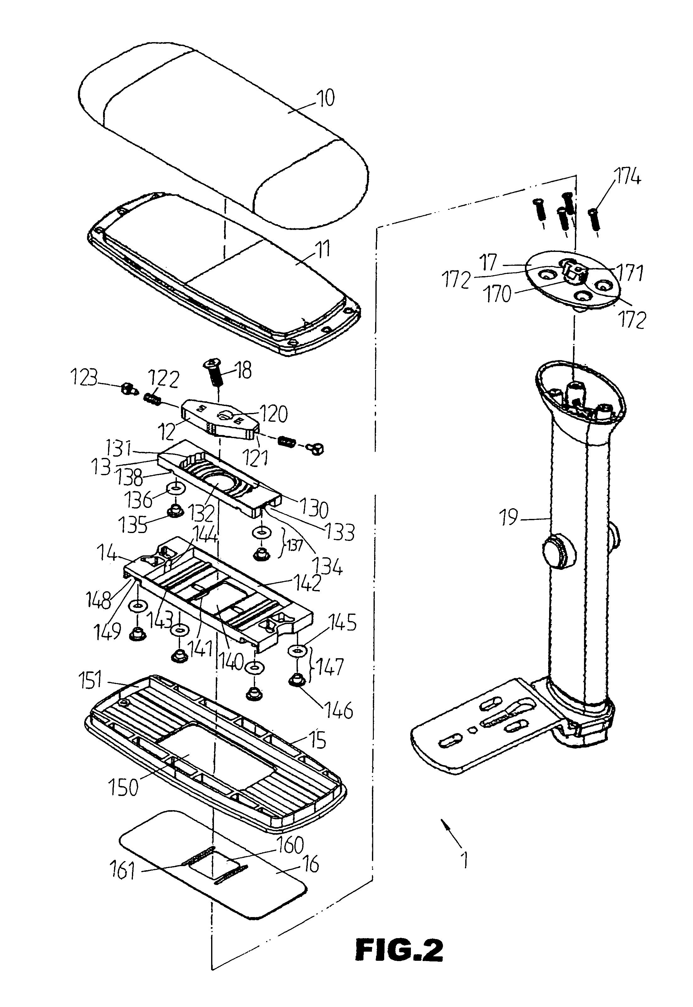 Multifunctional armrest assembly for chair