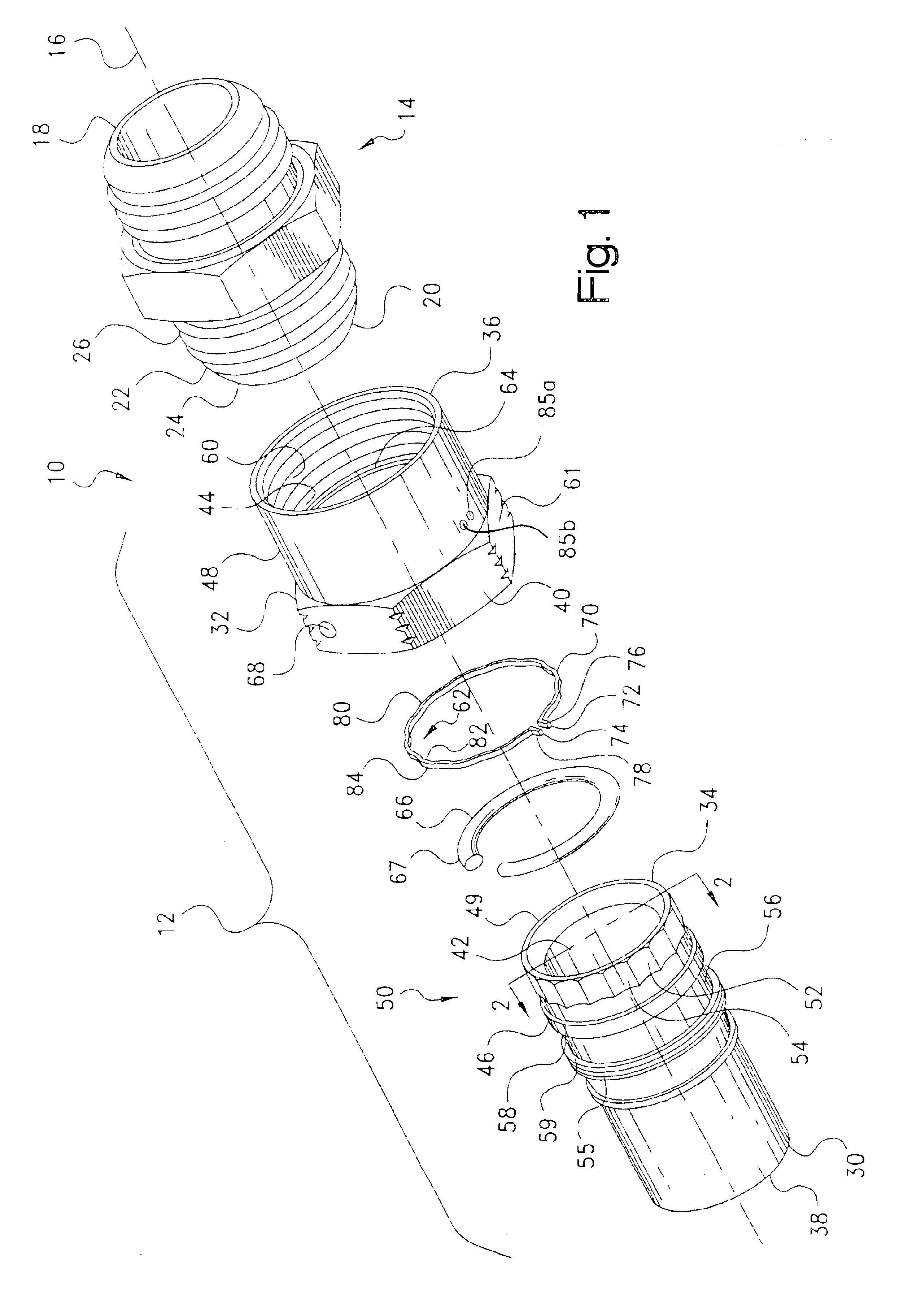 Lockwireless anti-rotation fitting