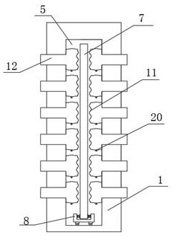 Straightening and repairing device for long cabinet door of ecological and environment-friendly customized furniture