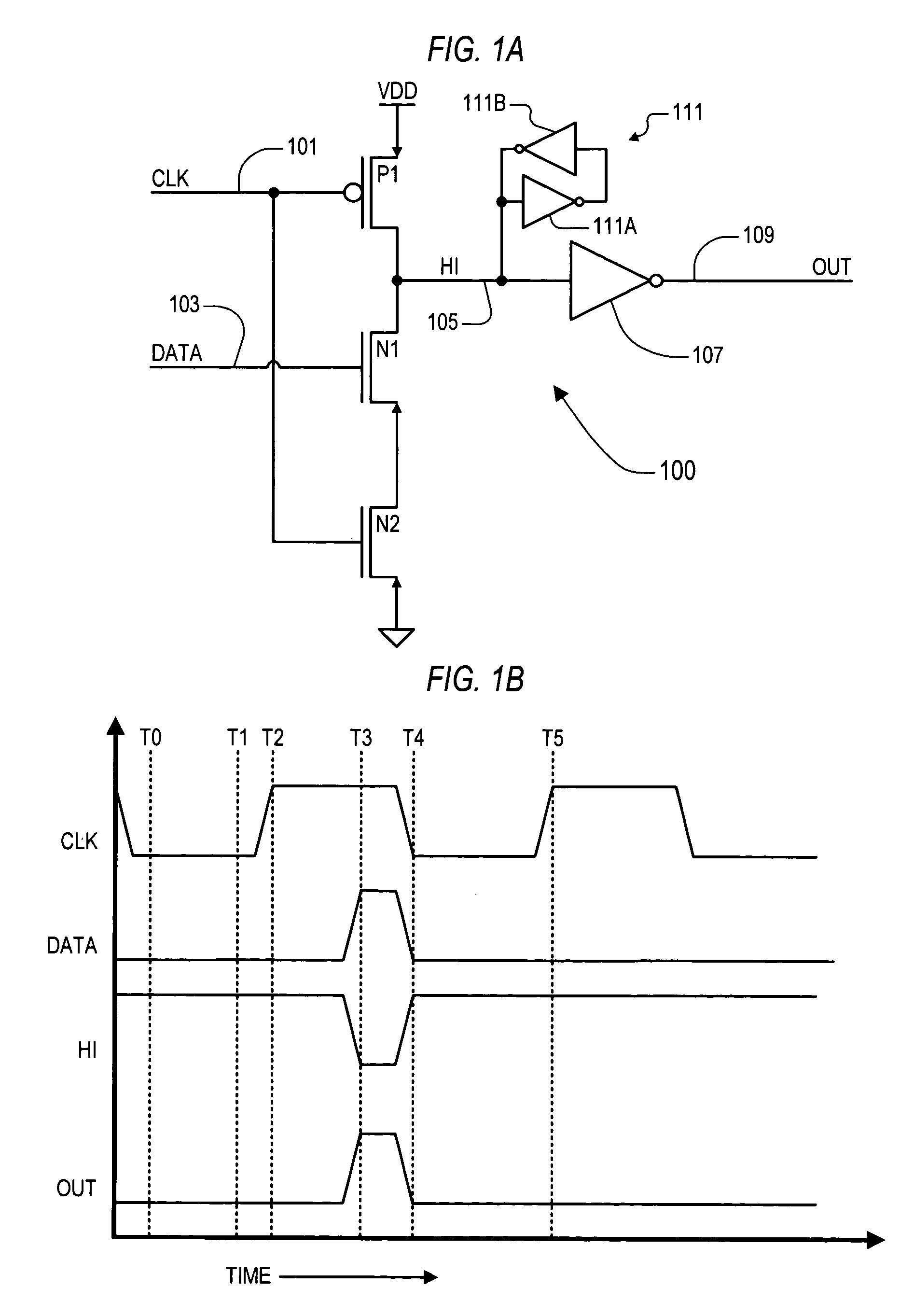 Dynamic logic return-to-zero latching mechanism