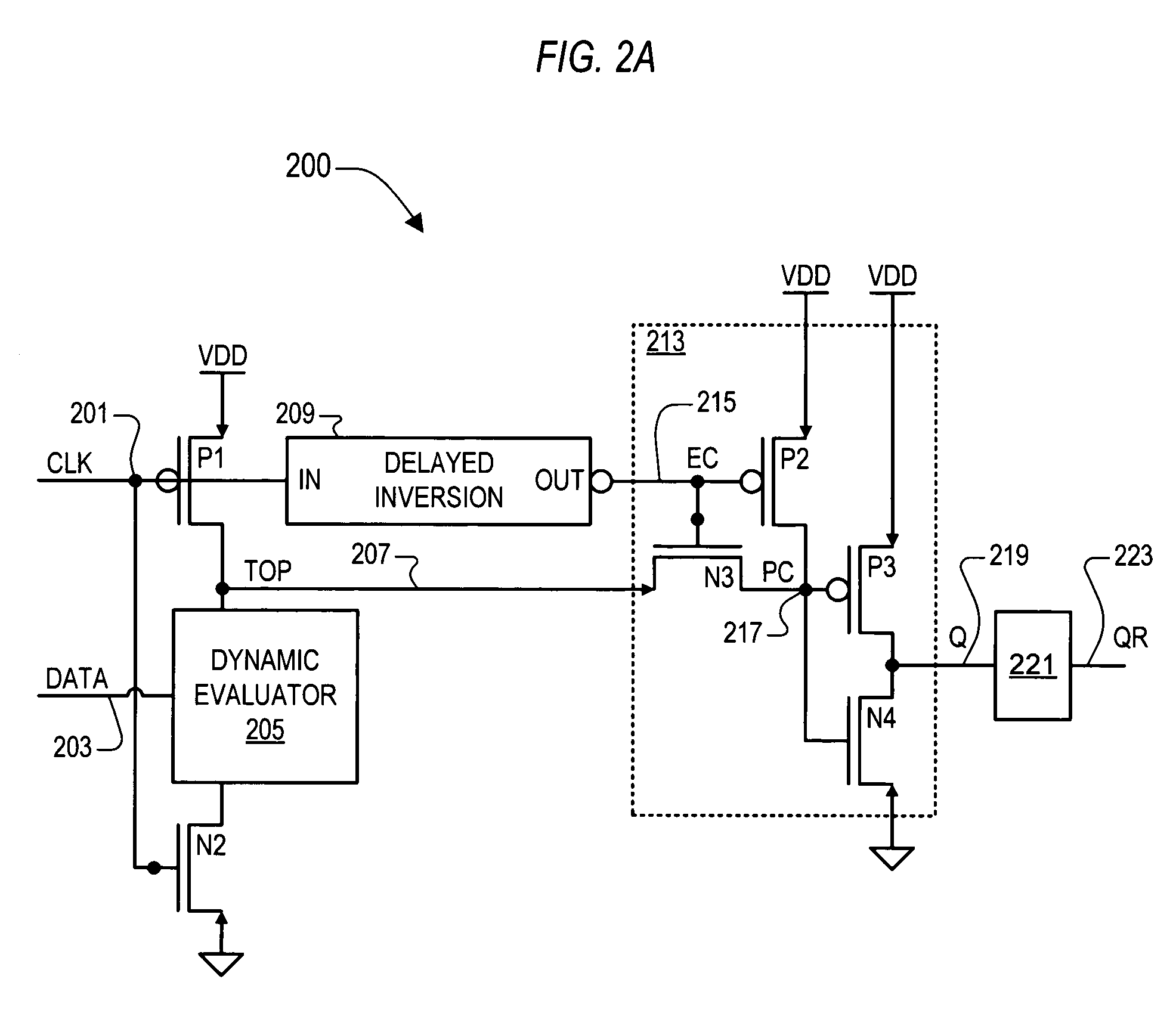 Dynamic logic return-to-zero latching mechanism