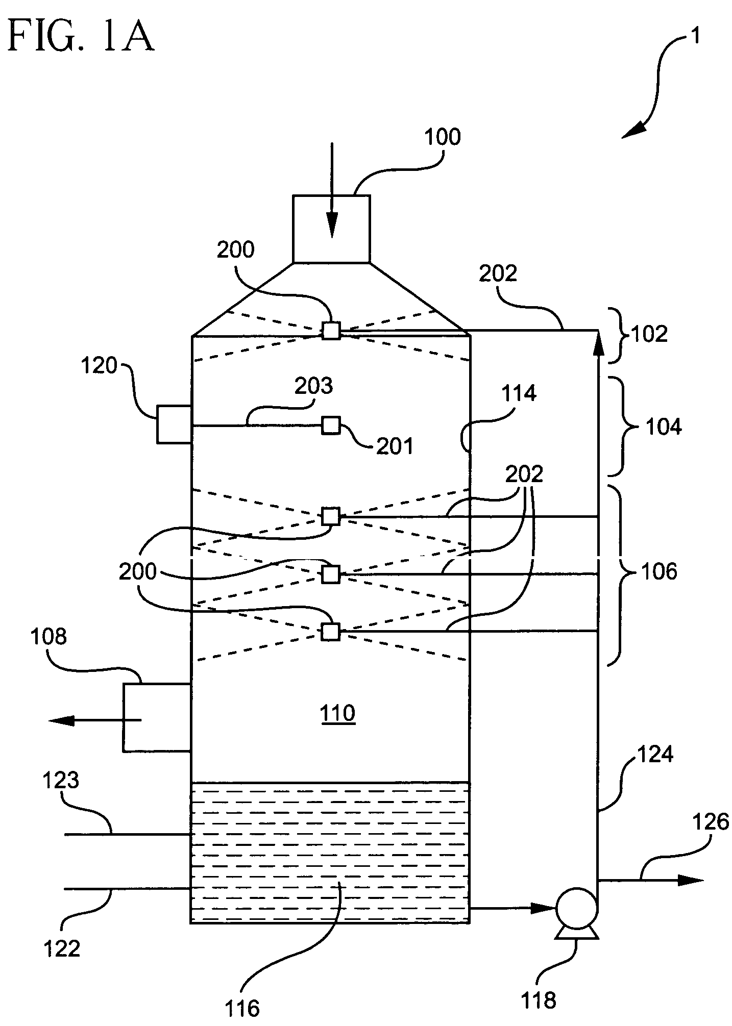 Wet scrubbing apparatus and method for controlling NOx emissions