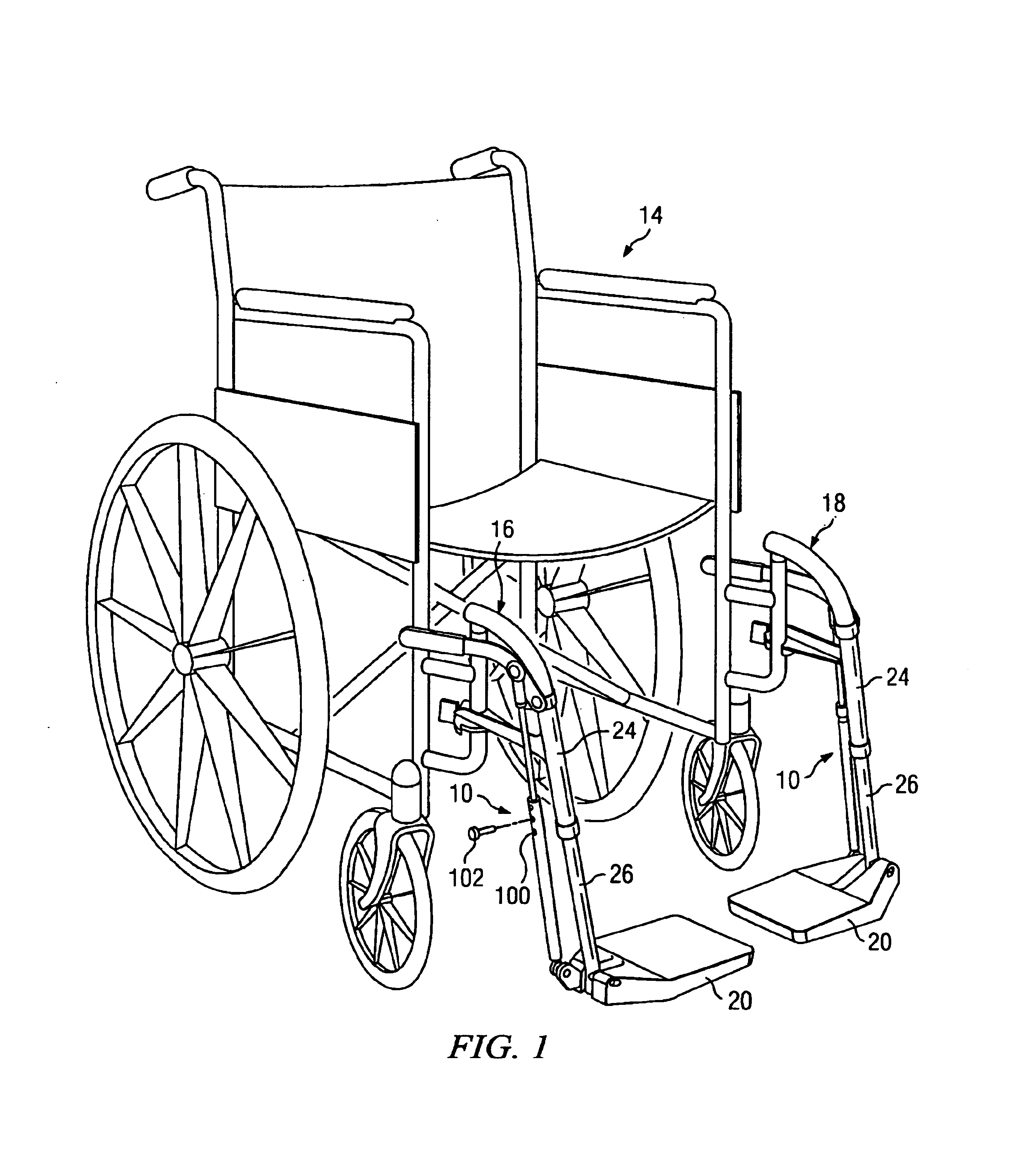 Wheelchair footrest retractor