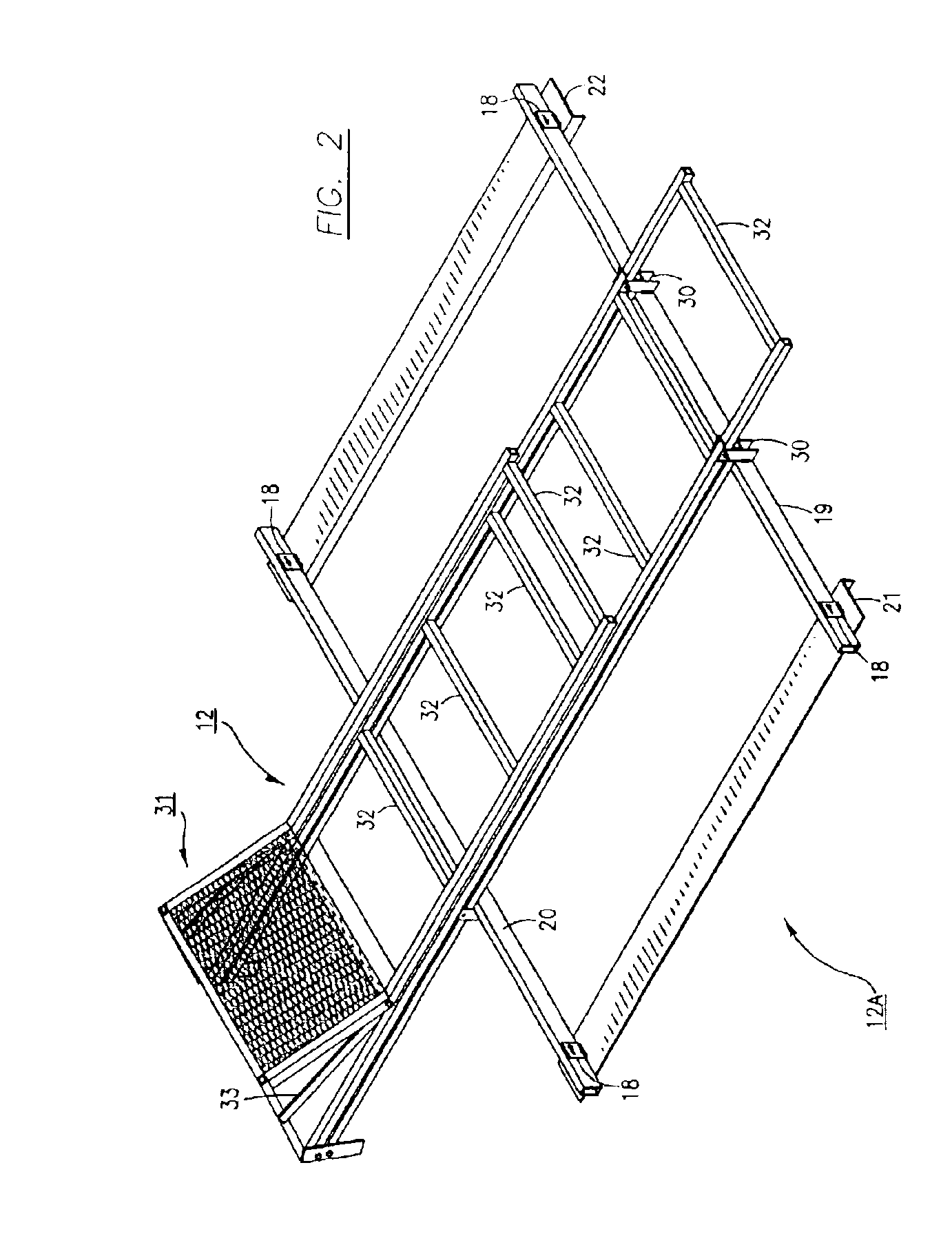 Portable folding observation tower for attachment to a vehicle