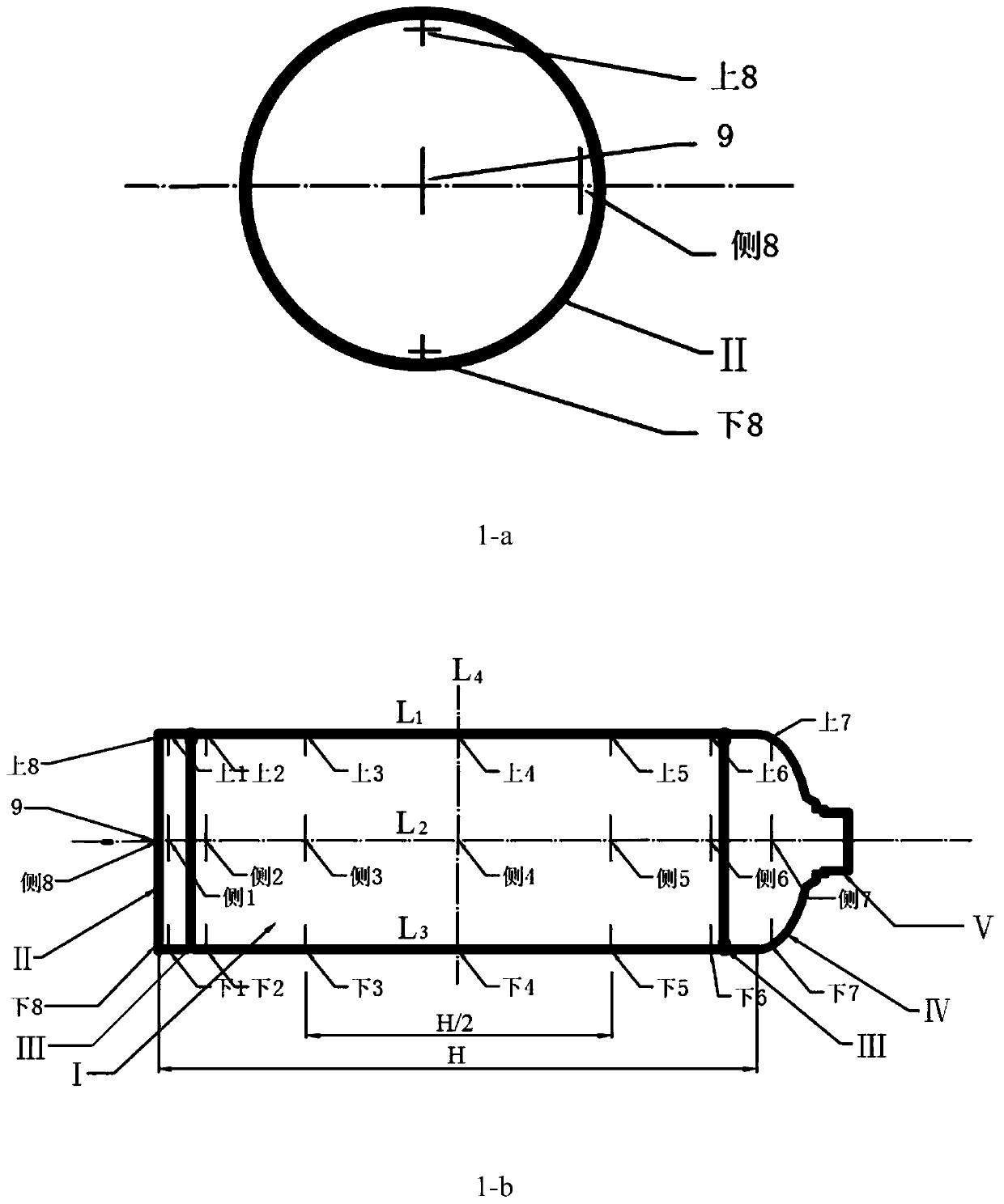 A stress-strain test method for a metal hydride hydrogen storage tank