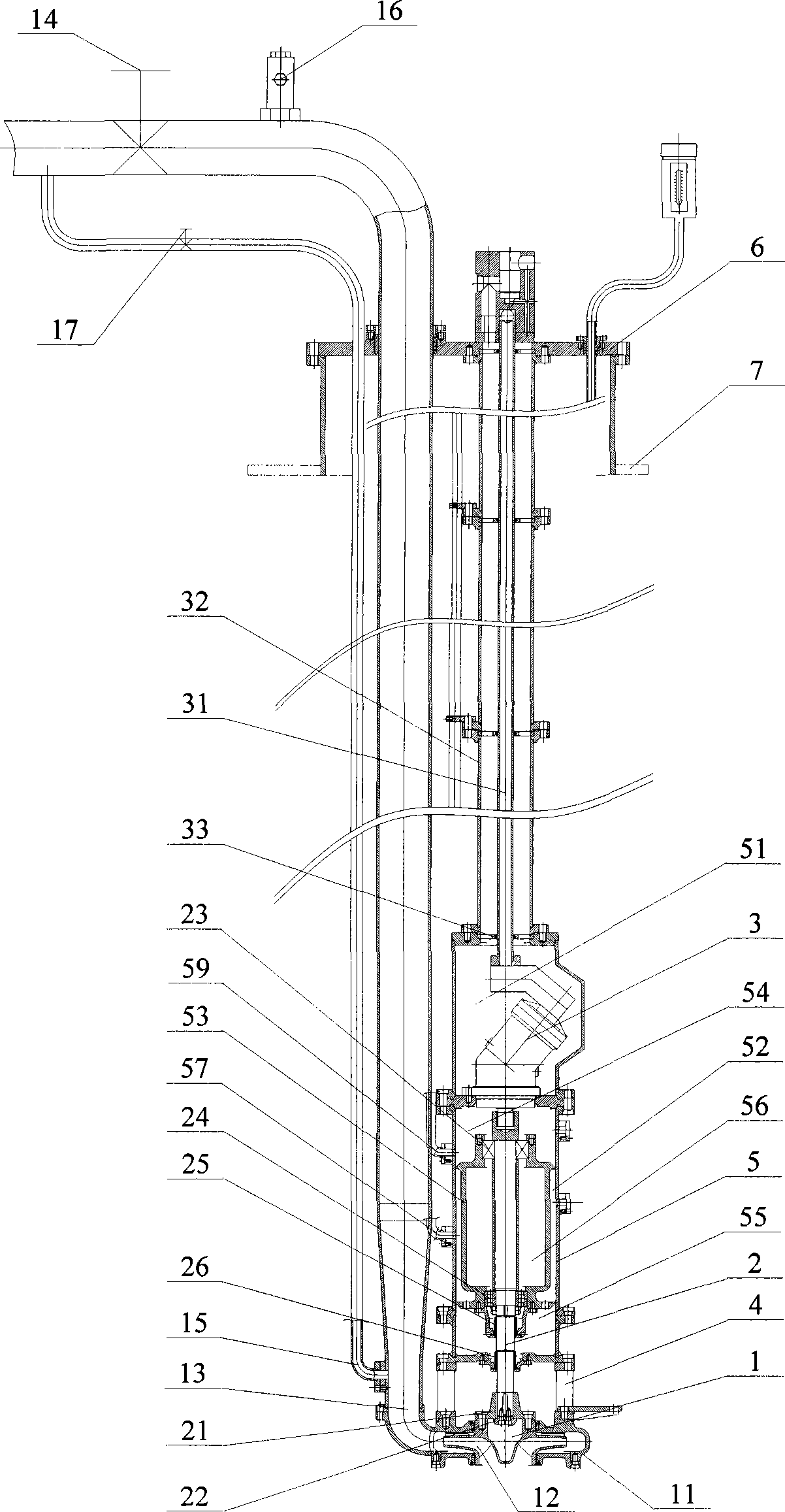 Hydraulic driving centrifugal liquid cargo pump