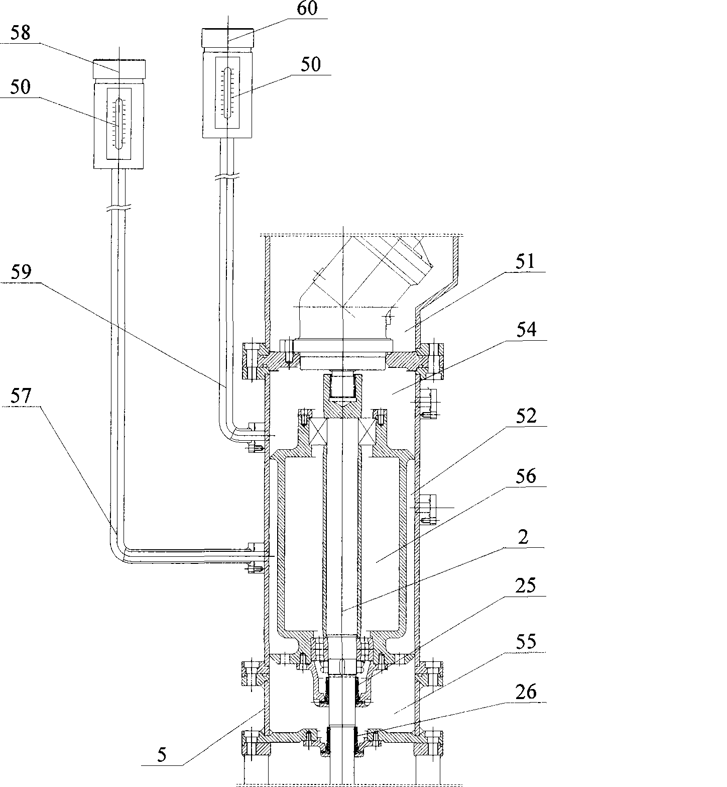 Hydraulic driving centrifugal liquid cargo pump