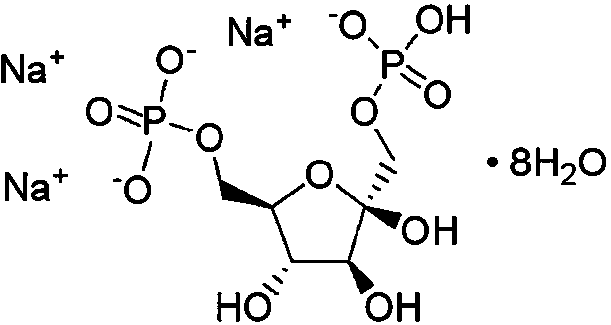 Sodium fructose diphosphate compound and preparation method thereof