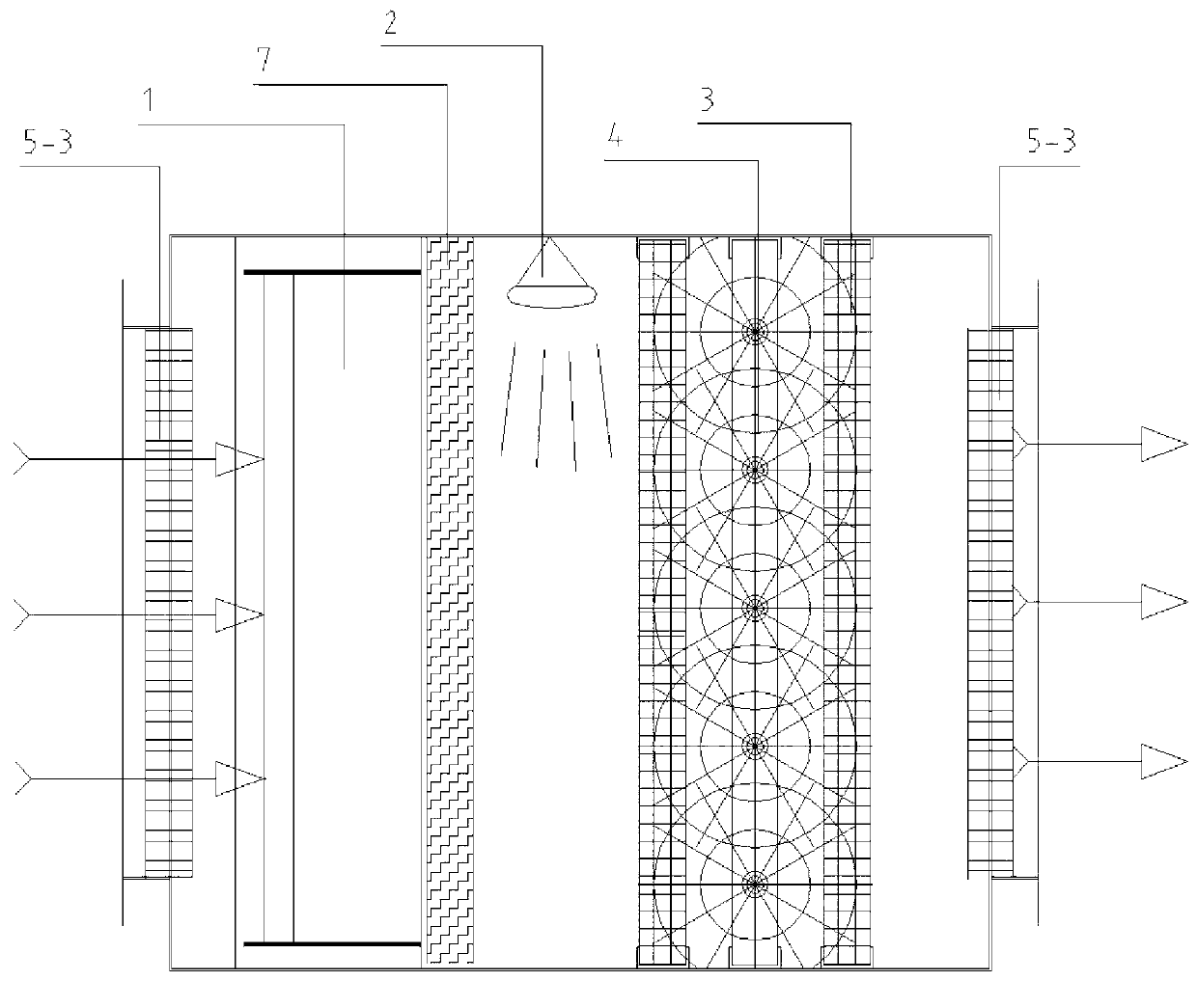 Photoelectric high-energy purification device for treating particulate matter 2.5 (PM2.5) in cooking fume