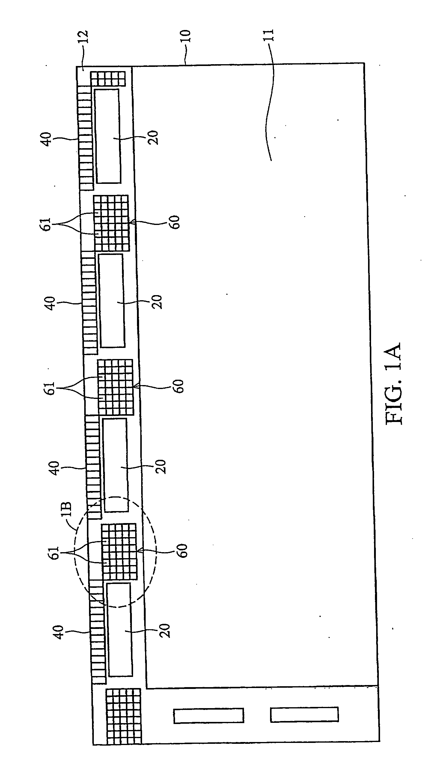 Test pad array for contact resistance measuring of ACF bonds on a liquid crystal display panel