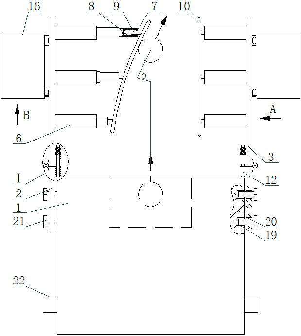 An automatic serving device for sports tennis