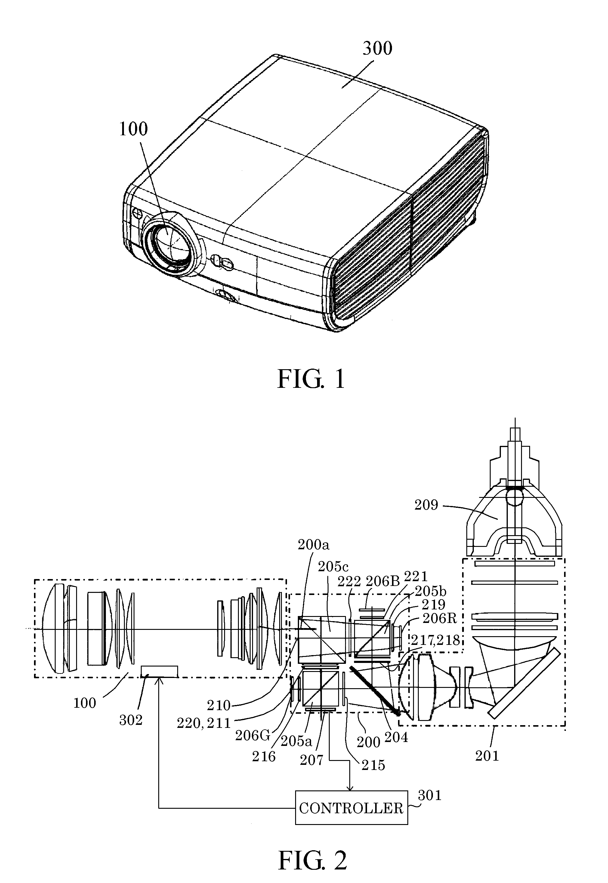 Autofocus image projection apparatus