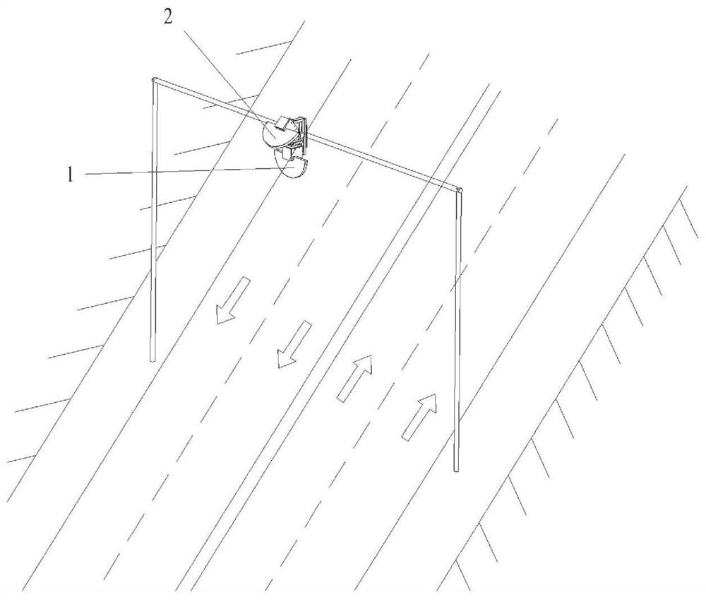 Multi-lane non-contact axle number automatic calculation method and system