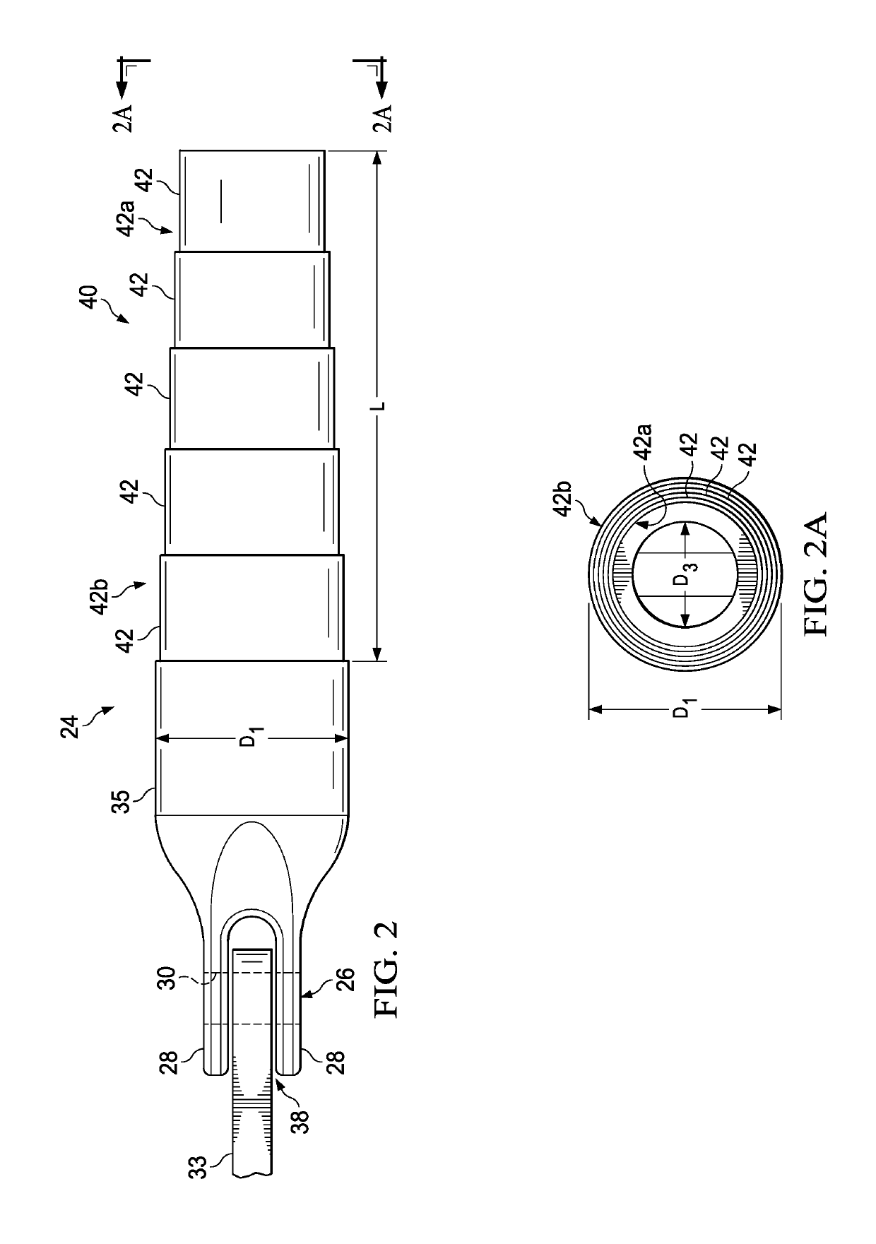 Tubular composite strut having internal stiffening and method for making the same