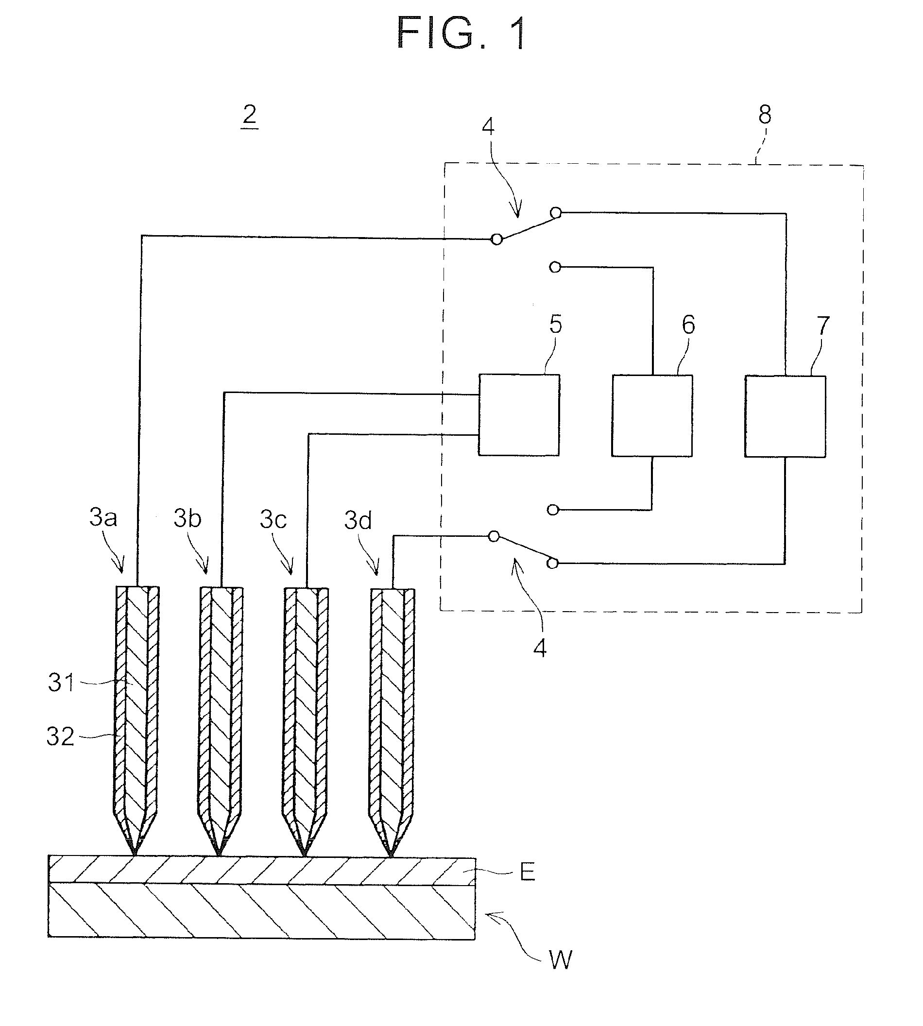 Wafer examination device and wafer examiination method