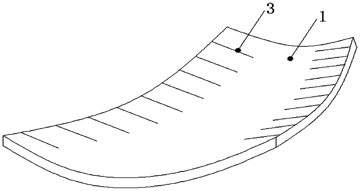 A method for processing a hyperbolic plate and a pyrotechnic tool used in the method