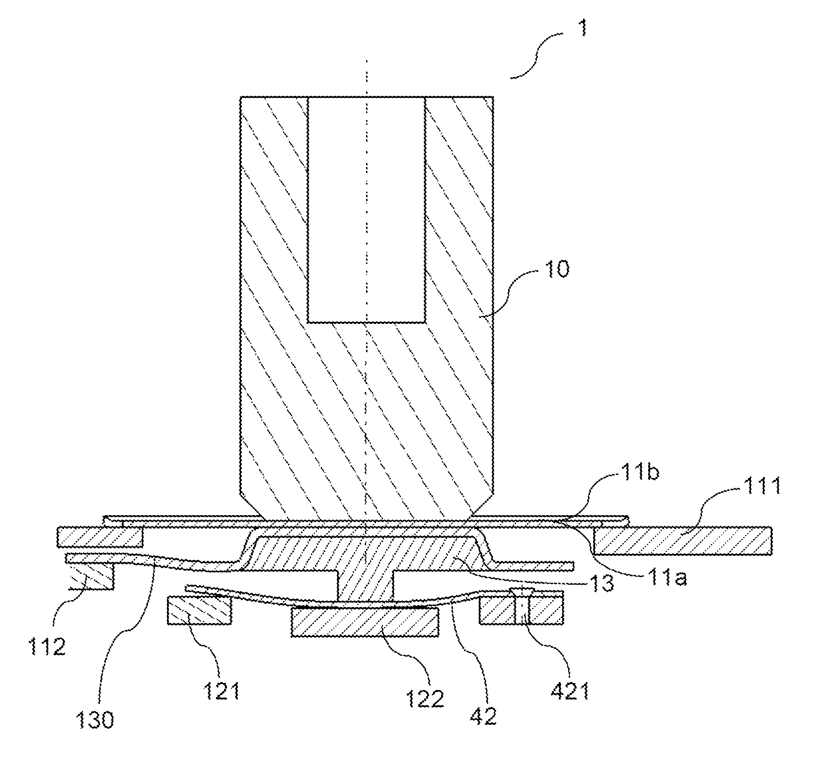 Compact double-contact secured pushbutton switch