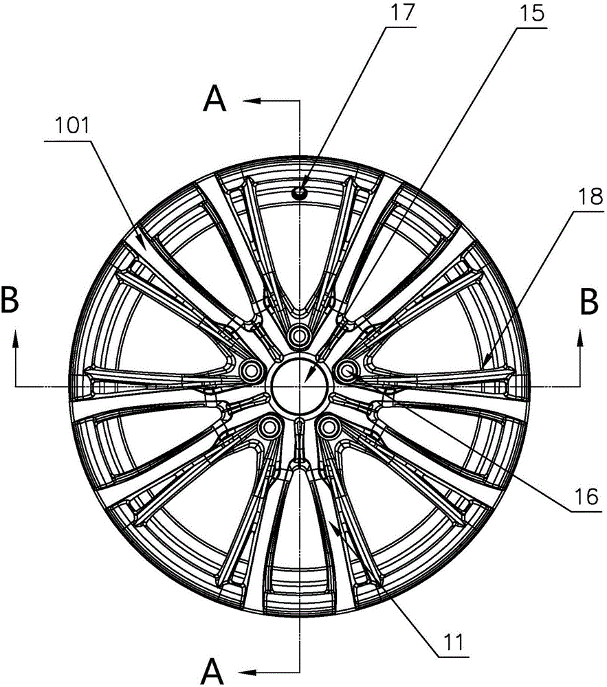 Aluminum alloy automobile hub and preparation method thereof