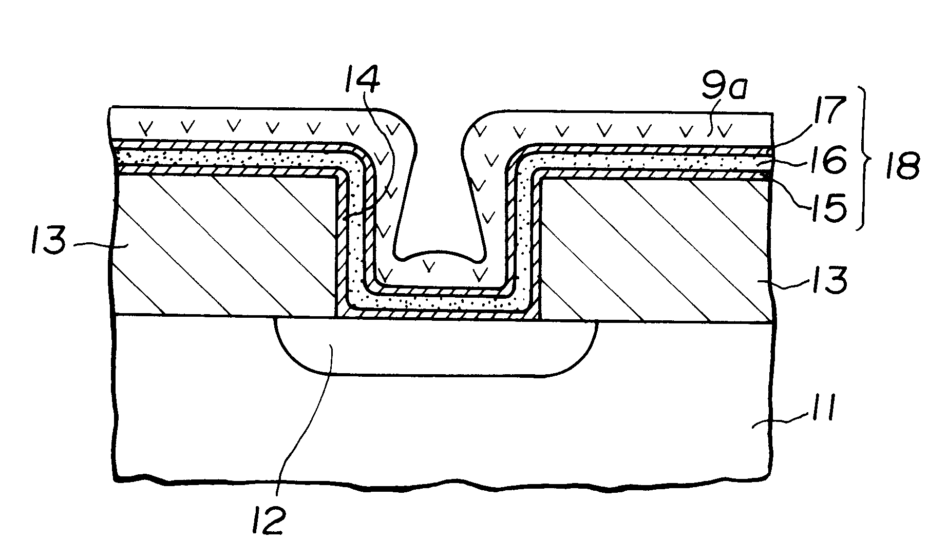 Aluminum metallization by a barrier metal process