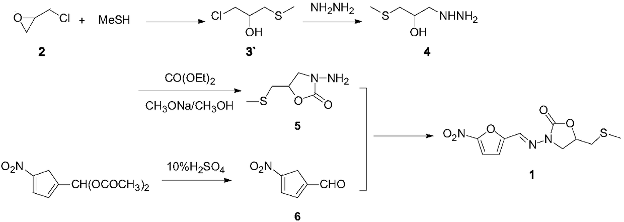 Nifuratel preparation method