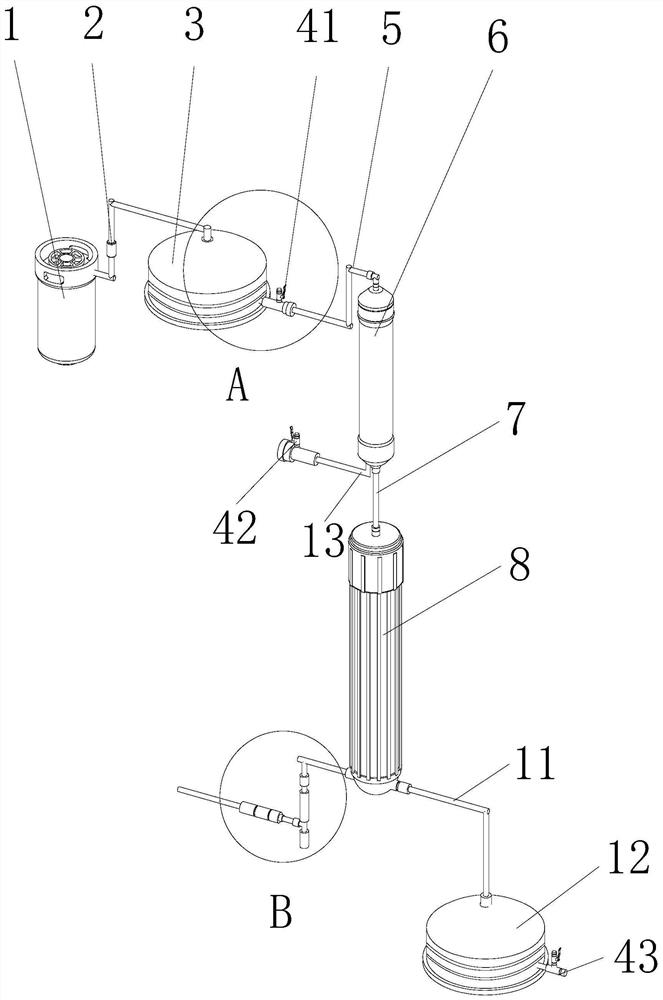 Reverse osmosis water purifier capable of forming water pressure by air entrapping