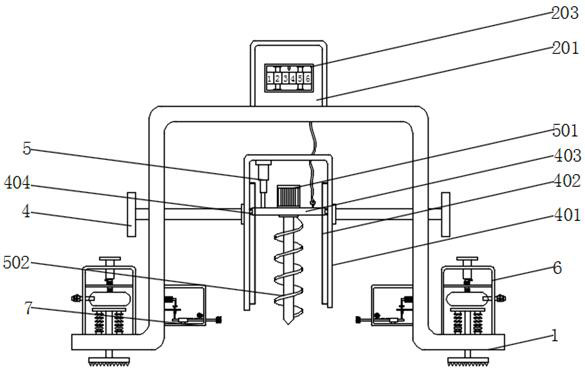 Fixed-depth soil turning treatment equipment for soil pollution control