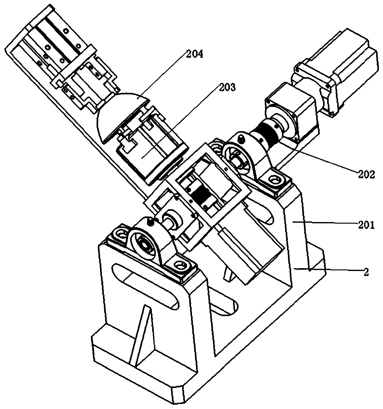 Irregular curved surface workpiece laser marking device