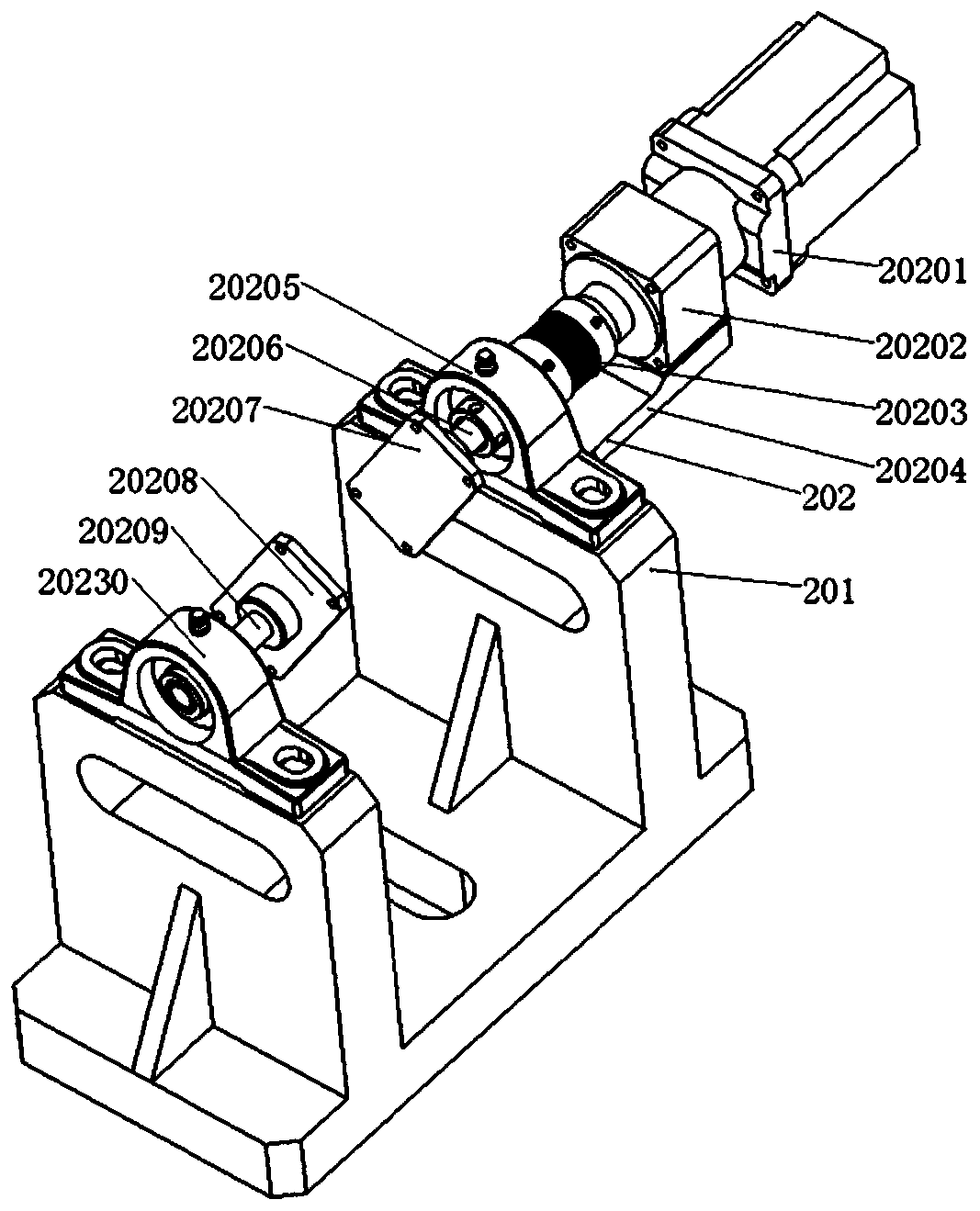 Irregular curved surface workpiece laser marking device