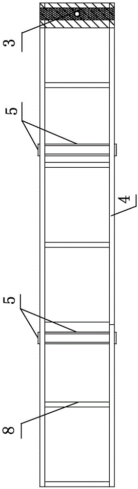 Tower crane integral steel frame aisle and manufacturing method thereof