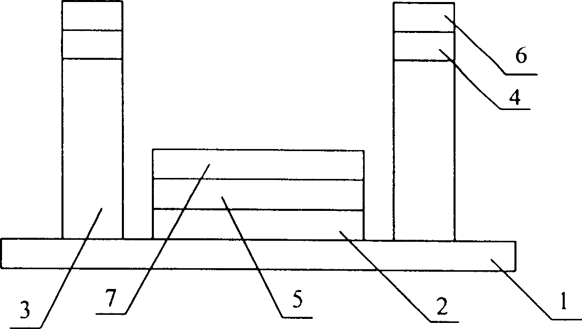 Process for making tripolar carbon nanotube field emission display having self-aligning technique