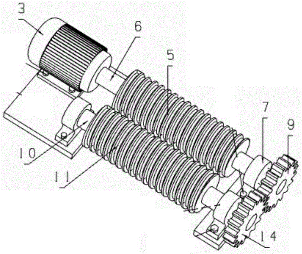 Small shell hulling device for melon seeds