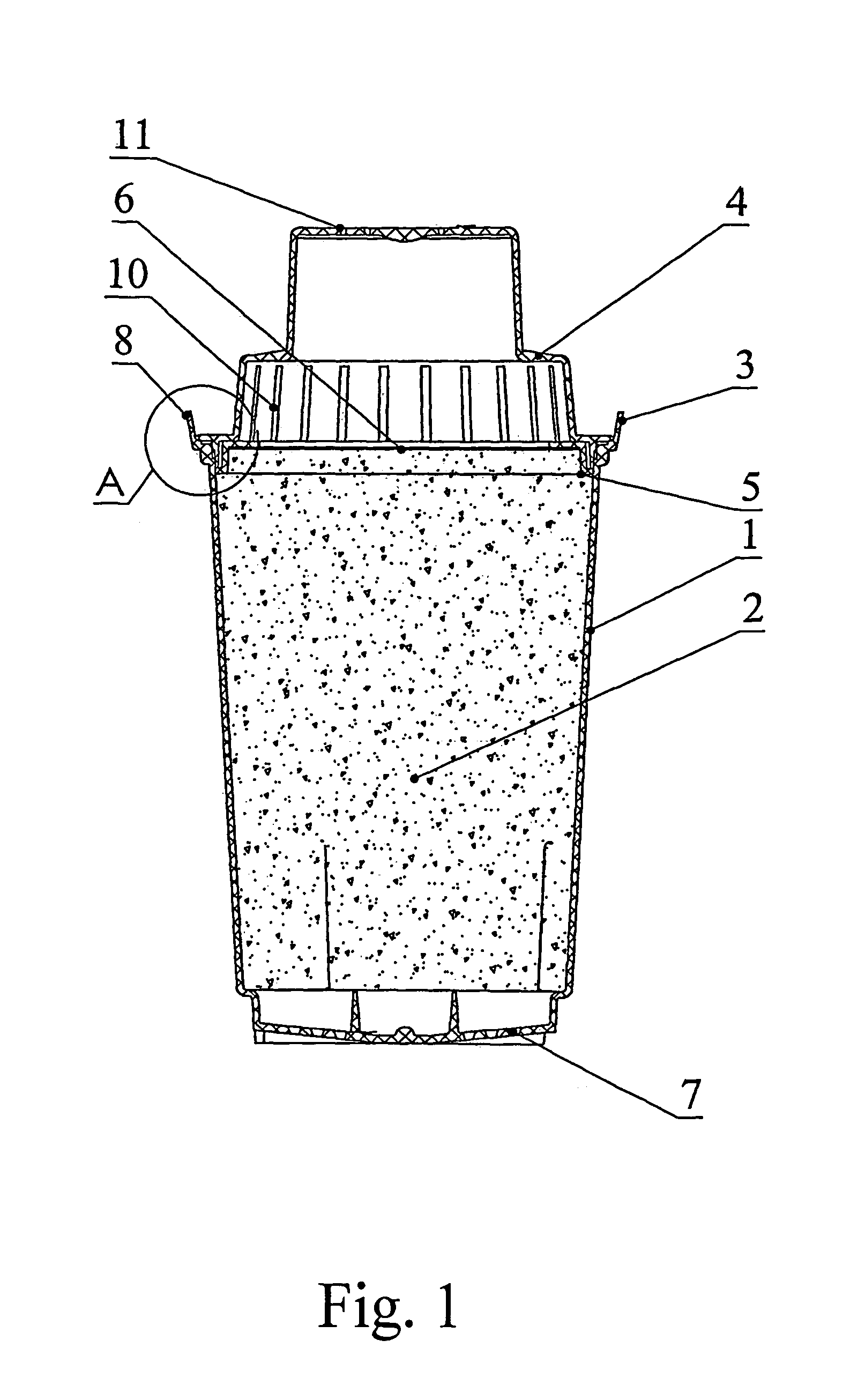 Filtering device