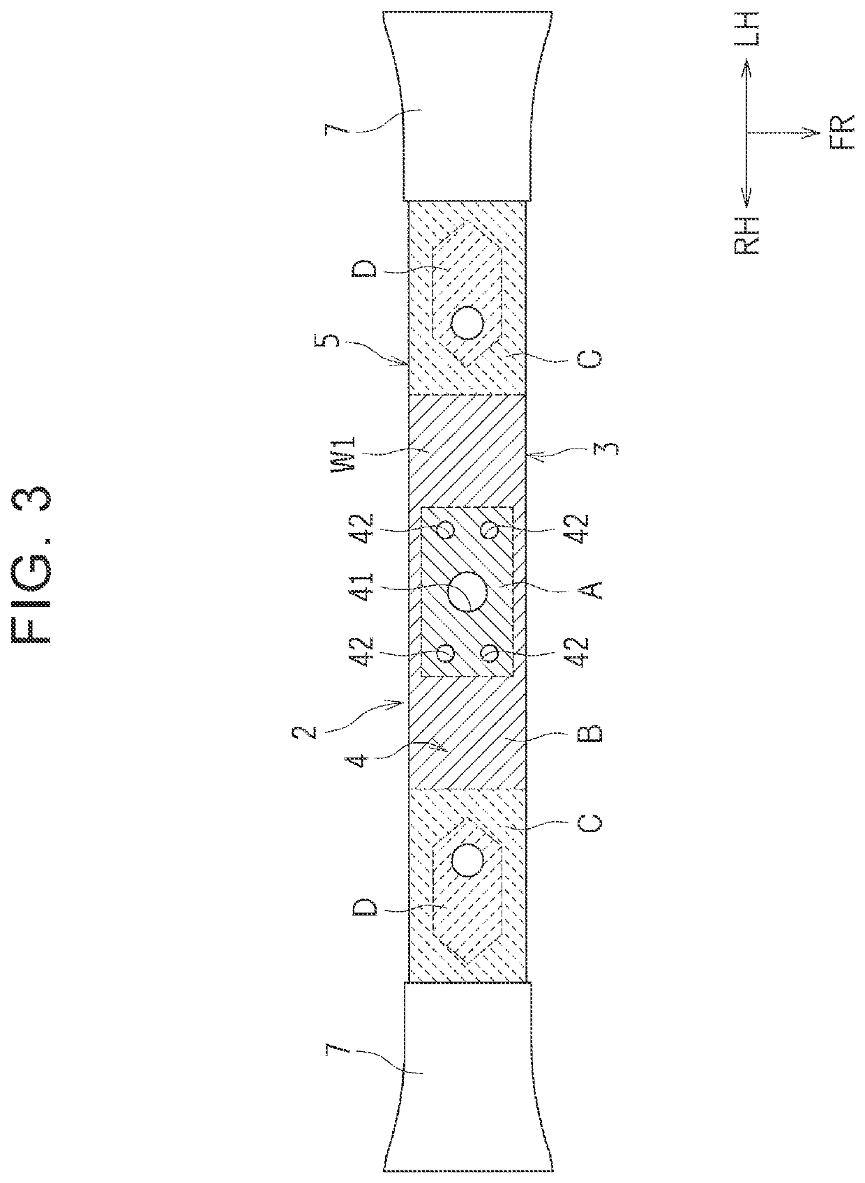 Crossmember and manufacturing method for crossmember