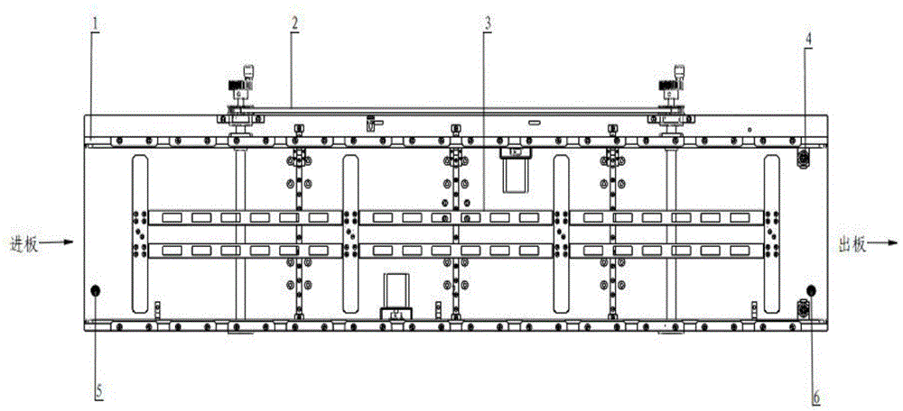 An automatic board feeding device for an LED placement machine