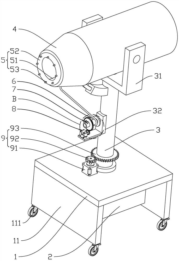 Dust falling device for house construction