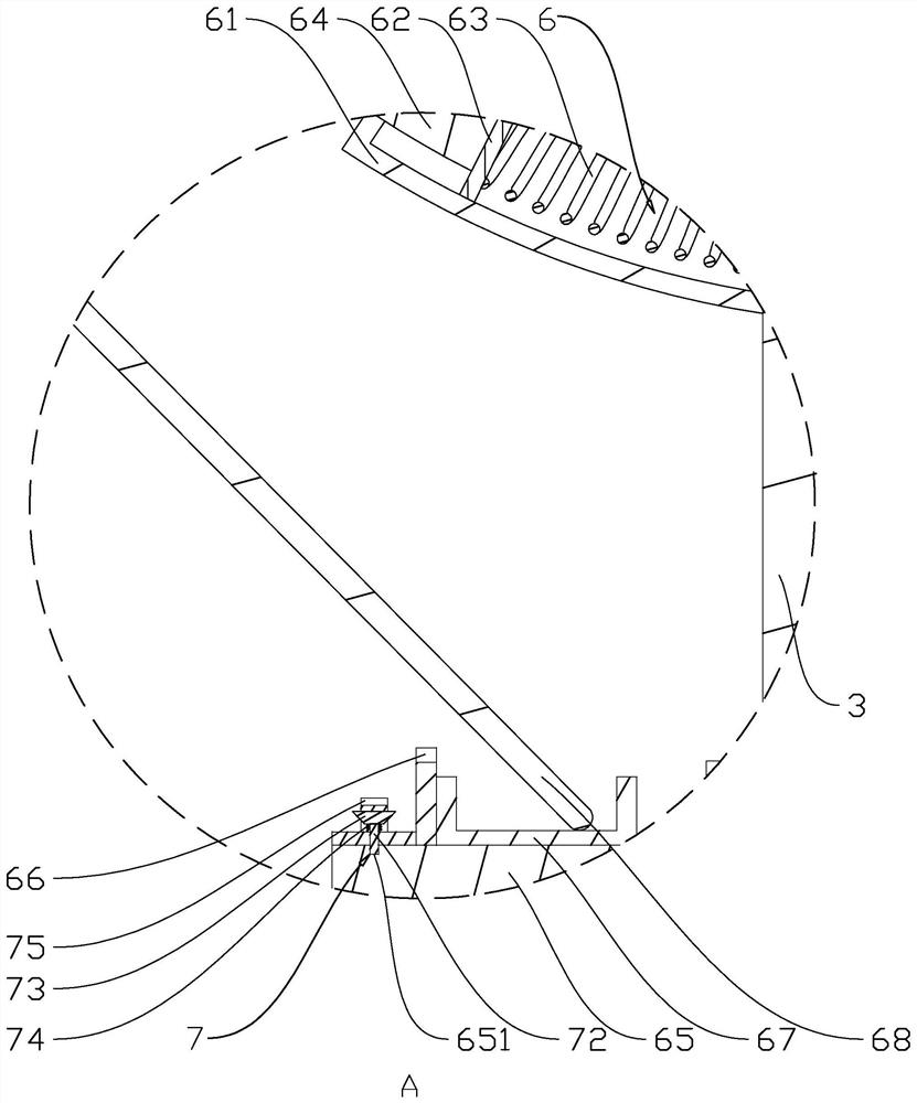 Dust falling device for house construction