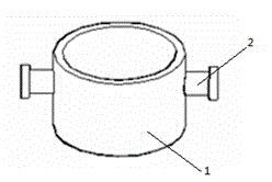 Manufacturing device of 1500kg eight-square ingot model