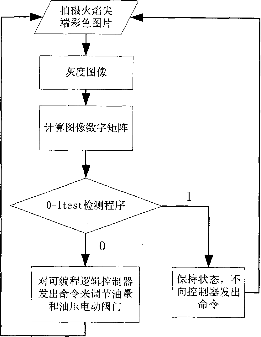 Real-time detection and control method of instability of flame in industrial furnace