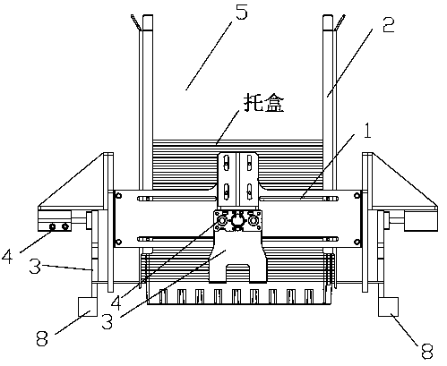 A self-separating box unloading mechanism of a cartoning machine