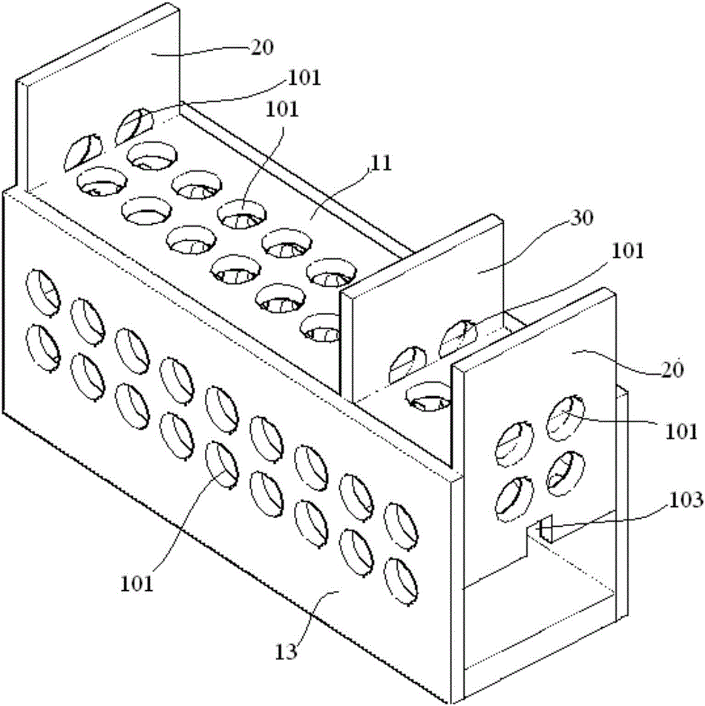 Rat single-cage fixing device for electromagnetic exposure experiments