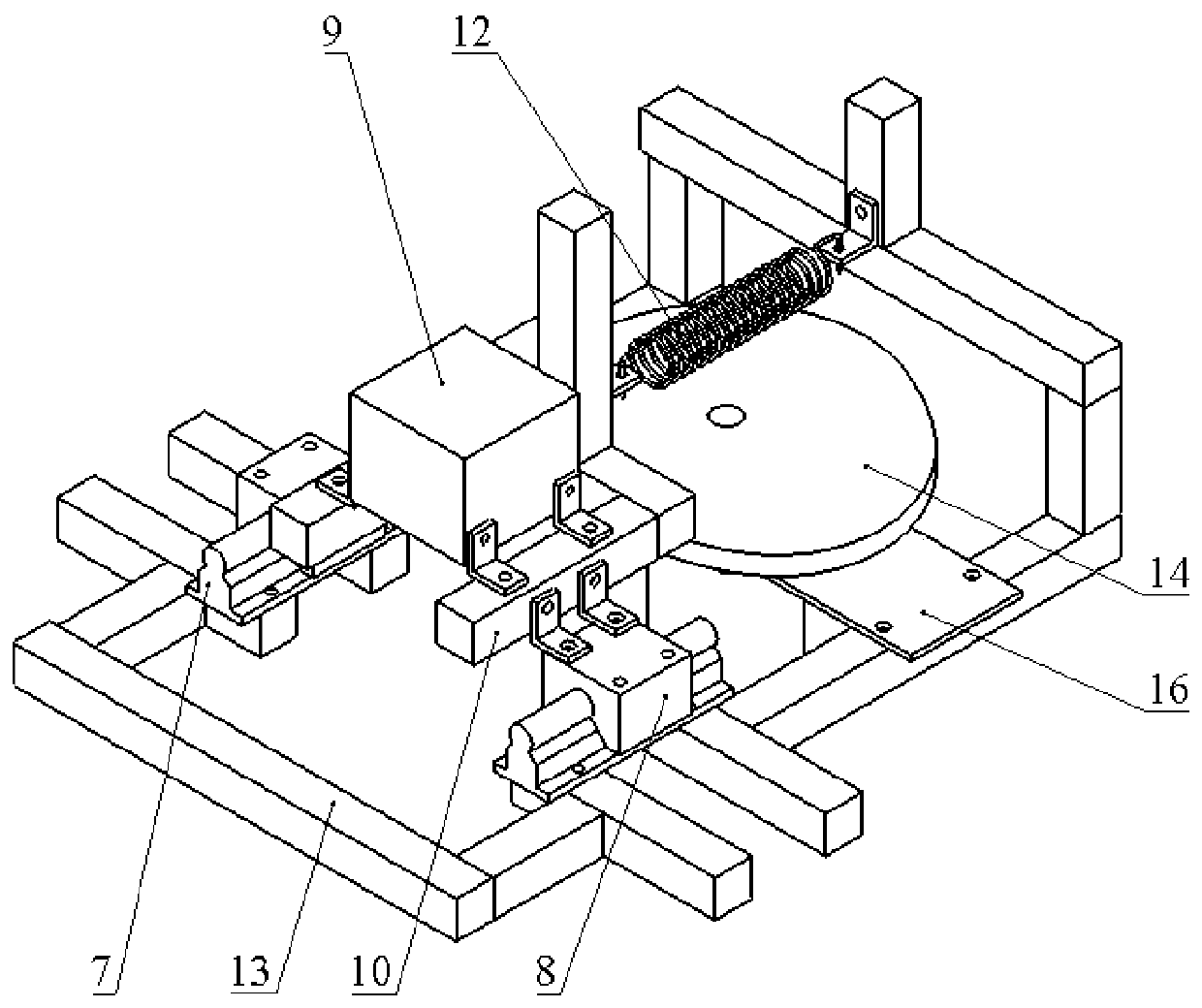 An on-line detection device for wood-based panel surface defects based on the principle of synchronization