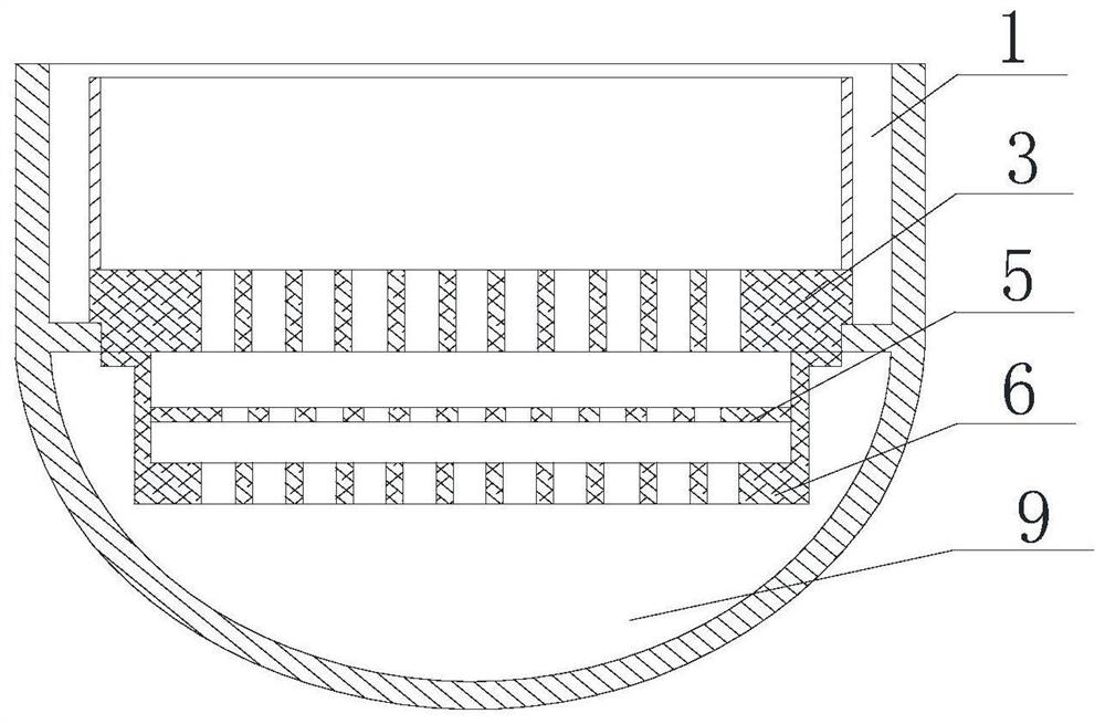 A reactor double-plate equal flow flow distribution device and flow distribution structure